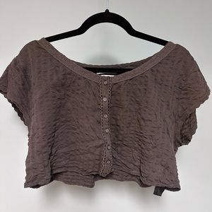 Urban outfitters textured crop top